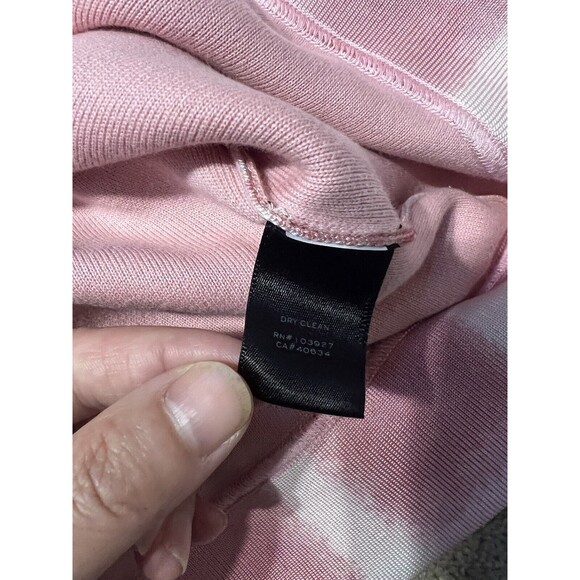 Marc By Marc Jacobs Women’s M Plaid Sweatshirt Blurred Gingham Piggy Pink - Picture 5 of 10